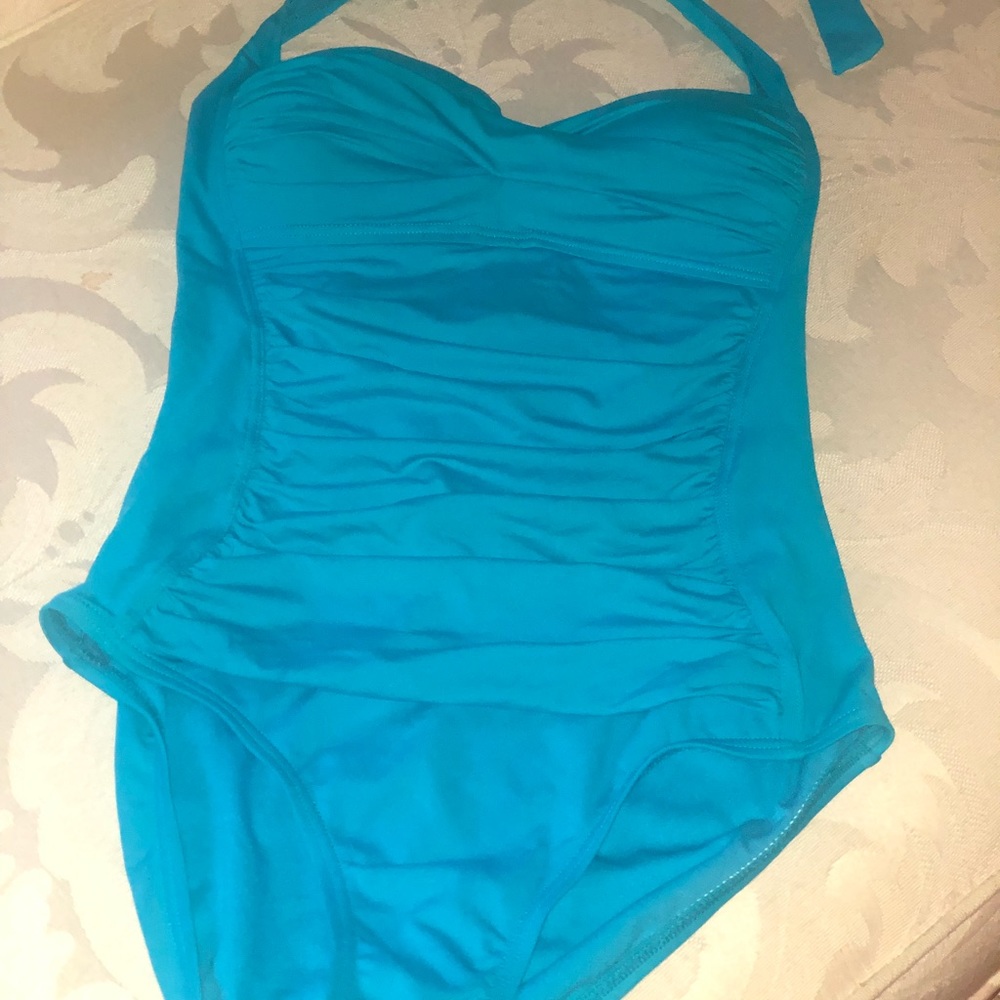 Liz Claiborne one piece Halter Swimsuit